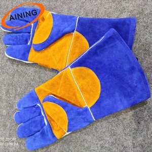 Flexible Custom Copper Plated CO2 Welding <strong>Torch</strong> Heat-Resistant Safety <strong>Gloves</strong> 220V 400A - Product Image 5