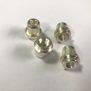 Electroplated Silver Hollow Nuts M30 Aluminum Machined Non Standard Rivet Nuts For Conduits Fittings - Product Image 1