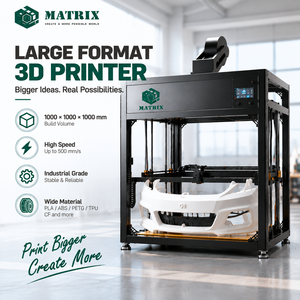 Imprimante 3D FDM de grande taille 1000*1000*1000 mm pour la production de prototypes de pièces automobiles (pare-chocs, tableau de bord, intérieur) - Product Image 1