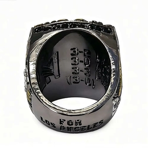 Anelli del Campionato 2022 del Club di Calcio MLS di Los Angeles, <span class=keywords><strong>Anello</strong></span> in Lega Placcato Nero Stile Hip-Hop per Regalo di Anniversario o Festa - Product Image 4