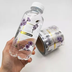 Garantía de calidad Bebida Rollo transparente Etiqueta Adhesiva Etiqueta transparente Impresión de logotipo