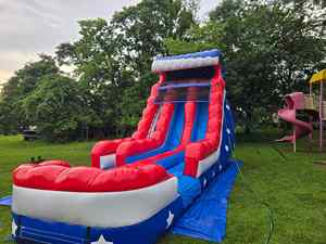 สไลเดอร์น้ำพร้อมเครื่องกีดขวาง สไลเดอร์น้ำเชิงพาณิชย์ ลื่นไถลบนสไลเดอร์น้ำ - Product Image 2