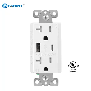 useful 20a ac plug with usb FTR20C-3100 outlet wall panel with convenient functions