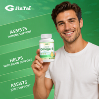 Capsules de Gel Doux d'Huile de Poisson Oméga 3 au Goût Citron en Gros d'Usine avec DHA, Logo Personnalisé, Marque Privée, Complément Alimentaire OEM
