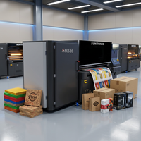 Imprimante d'emballage numérique Sunthinks SE528 à passage unique avec Epson I3200 pour l'impression de boîtes en carton pour la production d'emballages numériques