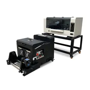 A3 PET Film DTF Drucker Digitale Wärme übertragung Rolle zu Rolle dtf Drucker 30cm Druckmaschine mit Pulverschüttelmaschine24 Zoll