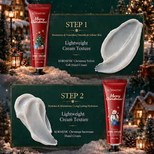 Coffret de soins KORMESIC Private Label Merry Christmas Snowy Night Fairy Tale : crème pour les mains et masque pour les lèvres, hydratant pour peaux sèches, naturel. - Product Image 2