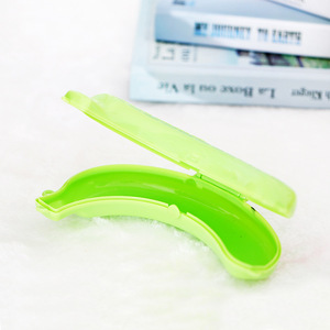 Banana Case Portable Storage Box For Travel Picnic With Cover Pink Green Yellow Color Options - Product Image 3