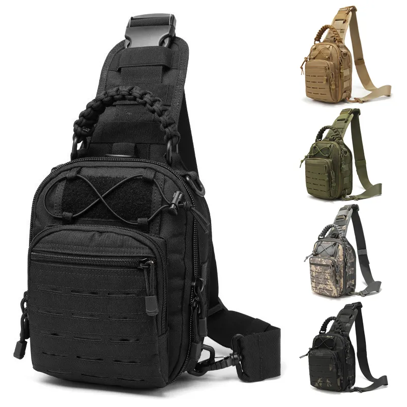 Custom Wholesale Tactic Crossbody EDC 7L Shoulder Bag Camo Tactical Sling Bag