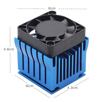 Disipador de calor de aluminio de alta potencia para ordenador de escritorio, disipador de calor de placa base de puente norte y sur, 43x40x36Mm, PCB