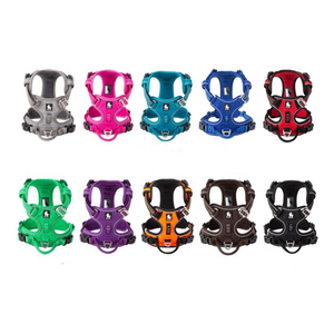 トゥルーラブ 即納 おしゃれなナイロン製丈夫な犬用ハーネス 反射素材入り 通気性のあるパッド入りトレーニングベスト 高級ペット用品 - Product Image 1