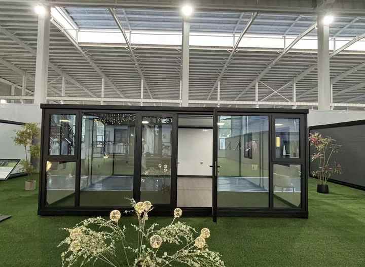 Prefab Modular Tiny Foldable Steel Office 1 2 Bedrooms Storage Collapsible Expandable Container House