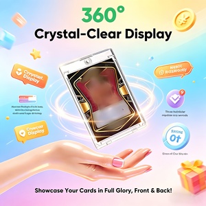 40 ชิ้น 35PT SKYJOY ที่ใส่การ์ดแม่เหล็กแบบสัมผัสเดียวทันสมัย กล่องแสดงผลพลาสติกแข็งทนทาน สำหรับการ์ดสะสมทั่วไป - Product Image 4