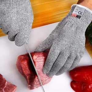 卸売 ハンド保護にくい手袋-13ゲージナイフグローブカット耐性ホット販売手保護ガラス工場食品グレードレベル5カット耐性グローブ