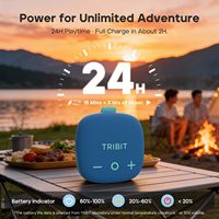 Enceinte de vélo Tribit StormBox Micro 3, sans fil, BT6.0, son puissant, appairage TWS, XBass, magnétique et avec sangle pour extérieur/maison/golf/cuisine