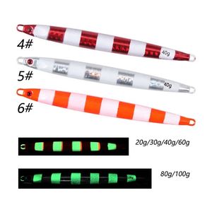 Mer 20g-100g plomb poisson leurre 10 couleurs Tokayo gabarits métal jigging longue portée Jigbait poisson d'eau douce saumon rivière ruisseau pêche - Product Image 4