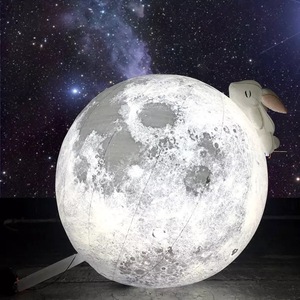 Inflatable Moon Model 40Cm <b>Light</b> Space Theme <b>Balloon</b> Advertising Inflatables - Product Image 1