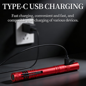 ไฟฉาย LED แบบชาร์จไฟได้ขนาดกะทัดรัด 5W พร้อมการชาร์จแบบ USB และคลิปหนีบปากกาสำหรับใช้งานกลางแจ้ง - Product Image 5