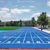 UV-Beständige Gummi-Laufbahn Vorgefertigte Athletik-Laufbahn Bodenmatten Verbundkunststoff für Leichtathletik