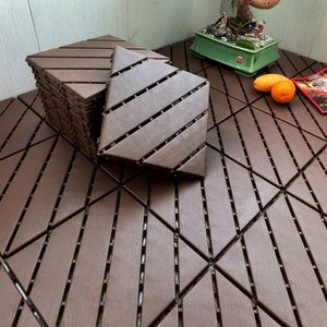 Dalles de sol en PP emboîtables portables pour terrasse, gris foncé, 8 pièces - Product Image 4