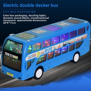 Vehículos eléctricos al por mayor grandes autobuses universales con luces y música modelos de coches de juguete divertidos para niños 2025 - Product Image 3