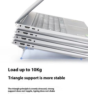 2 Pezzi <span class=keywords><strong>Mini</strong></span> Supporto Portatile per Laptop in Lega di Zinco, 2 Angoli Regolabili, Pieghevole, Invisibile, Supporto per Notebook e <span class=keywords><strong>Telefono</strong></span> Cellulare per Macbook - Product Image 2