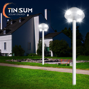 Lampe solaire imperméable conforme à la norme IP65, avec batterie, 60led, 6000lumens, éclairage d'extérieur, boîtier gris, idéal pour le jardin - Product Image 6