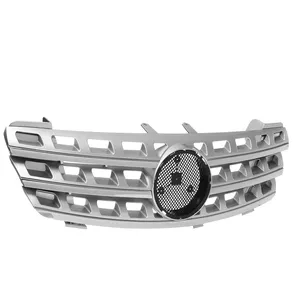 New Chrome / Black W164 ML320 Car Front Bumper <b>Mesh</b> <b>Grill</b> Grille <b>for</b> Mercedes <b>for</b> Benz ML Class W164 ML320 ML350 ML550 2005-2008 - Product Image 2
