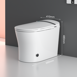 Nouvelle conception de toilette intelligente avec chasse automatique, siège allongé, siège chauffant, télécommande, salle de bain, cuvette de toilette intelligente - Product Image 3