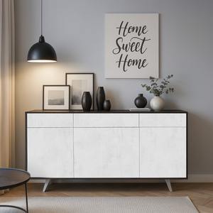 PUSH & GO MOD. MEUBLE CM 164X41 H. 92 Oxyde noir et oxyde blanc - Product Image 1