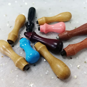 Винтажная восковая запечатывания марки вишня в цвету Фотофон в ретро стиле с изображением деревянного съемный с фокусным расстоянием 25 мм латунный штамп голова воск штамп для свадьбы конверты - Product Image 2