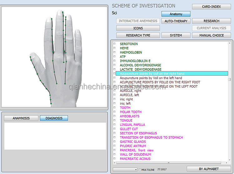 Hot selling 12d aura nls health analyzer with factory price