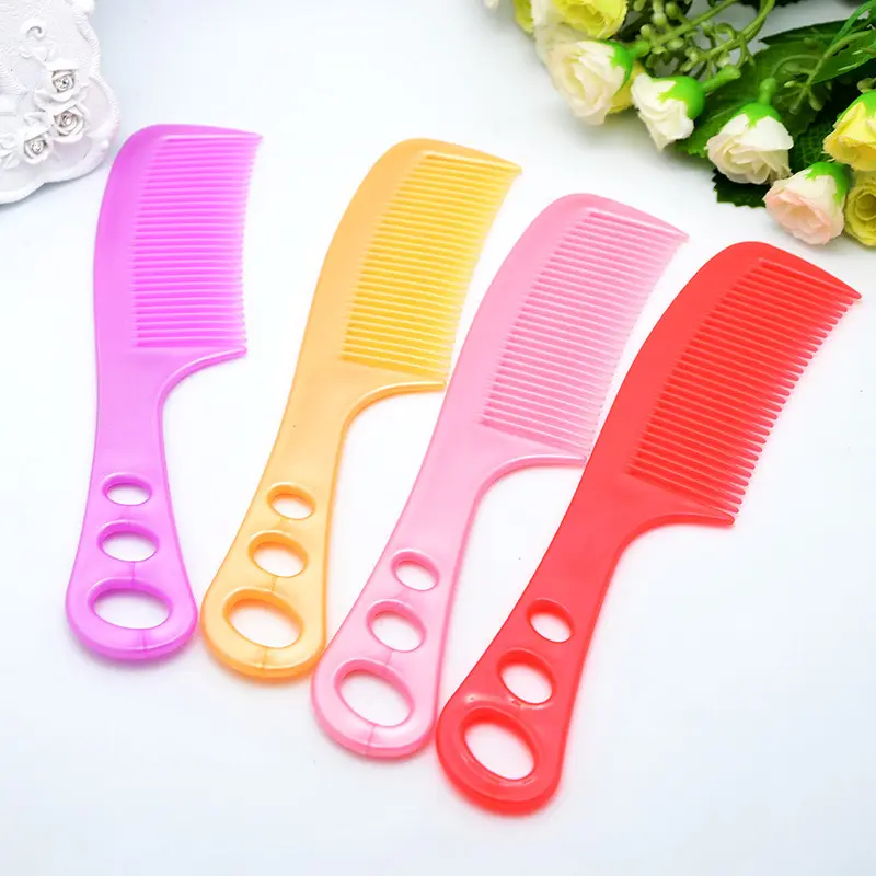 Random Color Portable Travel Hair Comb Plastic Hairdressing Comb