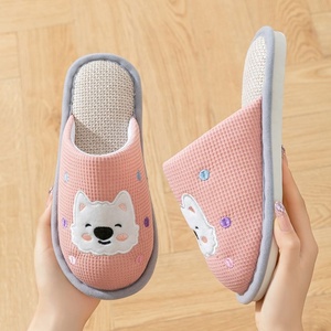 Pantuflas <span class=keywords><strong>de</strong></span> Lino para <span class=keywords><strong>Mujer</strong></span> <span class=keywords><strong>en</strong></span> Primavera y Otoño, Antideslizantes y Ligeras para el Hogar, Pantuflas <span class=keywords><strong>de</strong></span> Lino <span class=keywords><strong>de</strong></span> Verano para Hombre - Product Image 4