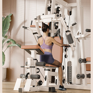 Estación de entrenamiento de gimnasio en casa con pila de pesas y sistema de polea Equipo de ejercicio multifunción para entrenamiento en casa - Product Image 5