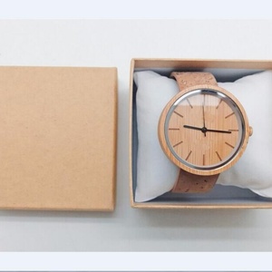 Customized Design OEM Manufacturer Wooden Cork Fabric Watch for Man and Lady Gift Wood Watch - Product Image 1