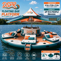 Îlot flottant gonflable haut de gamme pour canapé, bar, espace de détente, idéal pour lac, complexe hôtelier, plage, parc aquatique, location, vente en gros, export B2B
