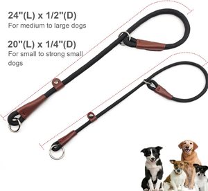 <span class=keywords><strong>Collar</strong></span> antideslizante de cuerda de nailon para entrenamiento de perros, <span class=keywords><strong>Collar</strong></span> redondo sin tirones para perros pequeños, medianos y grandes - Product Image 6