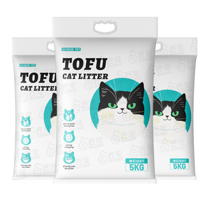 Arena para Gatos de Carbón Activado y Tofu, Arena de Soja Negra para Gatos, Control de Olores, Aglutinación Rápida en 3s, Desechable por el Inodoro, <span class=keywords><strong>Sin</strong></span> Polvo - Product Image 1