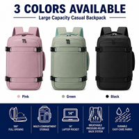 Sac à dos convertible de luxe 17,3 pouces avec technologie de compression sous vide, étanche, pour affaires et voyages, compartiment à chaussures, mode, USB
