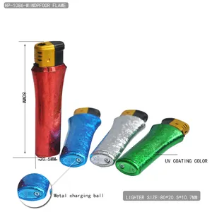 Promotion turbo refillable lighter on customized logo smoking accessories bulk lighter