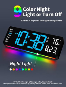 <b>Digital</b> Desk <b>Clock</b> With Timer Display Temperature Week Calendar <b>Digital</b> Table Alarm <b>Clock</b> Reloj De Pared <b>Wall</b> <b>Clock</b> - Product Image 3
