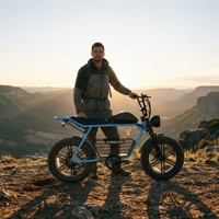 VTT électrique tout-terrain à couple élevé avec frein à disque hydraulique, vélo de montagne électrique à pneus larges pour l'aventure sur sentier