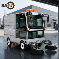 Nuova Spazzatrice Elettrica Commerciale con Cabina Chiusa, Alta Efficienza, Semovente per Pulizie Industriali