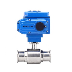 Válvula de Bola Sanitaria Motorizada de 2 Vías SS304 SS316 DN 50 DN100 200 Tri-Clamp OEM Personalizable, ¡Venta Caliente! - Product Image 1