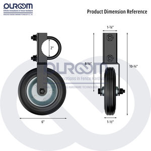 भारी ड्यूटी स्प्रिंग लोडेड गेट कैस्टर किट एडजस्टेबल स्लाइडिंग गेट रोलर और बैर्न डोर हार्डवेयर के लिए - Product Image 3