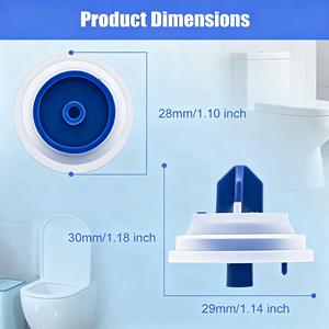 Diaphragme d'étanchéité pour vanne d'admission de toilettes compatible avec Geberit Impuls 380 360, membrane de réparation pour vanne de remplissage, pièce de rechange WC (1 pièce) - Product Image 2