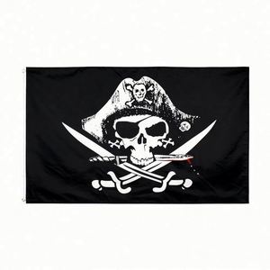 China Factory Wholesale 3x5 ft Cheap <b>Flag</b> Full Color Printed 150D Polyester Digital Printing Custom Pirate <b>Flags</b>, Banners - Product Image 1