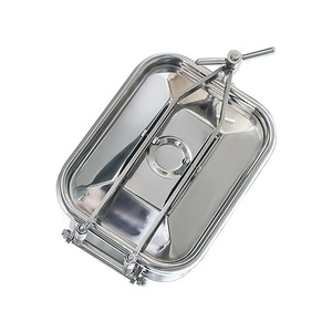 Couvercle de trappe carré en acier inoxydable 304 résistant à la pression pour réservoir de stockage, trappe inférieure YAE L - Product Image 3
