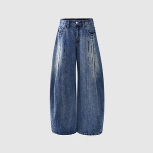 Jeans Anchos de Cintura Alta Estilo Americano <span class=keywords><strong>para</strong></span> <span class=keywords><strong>Mujer</strong></span> y Hombre, Nuevo Diseño, Holgados y Estilizantes, Tipo Boyfriend - Product Image 5